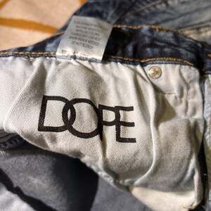 DOPE Oteil Acid Washed Denim Biker Jeans